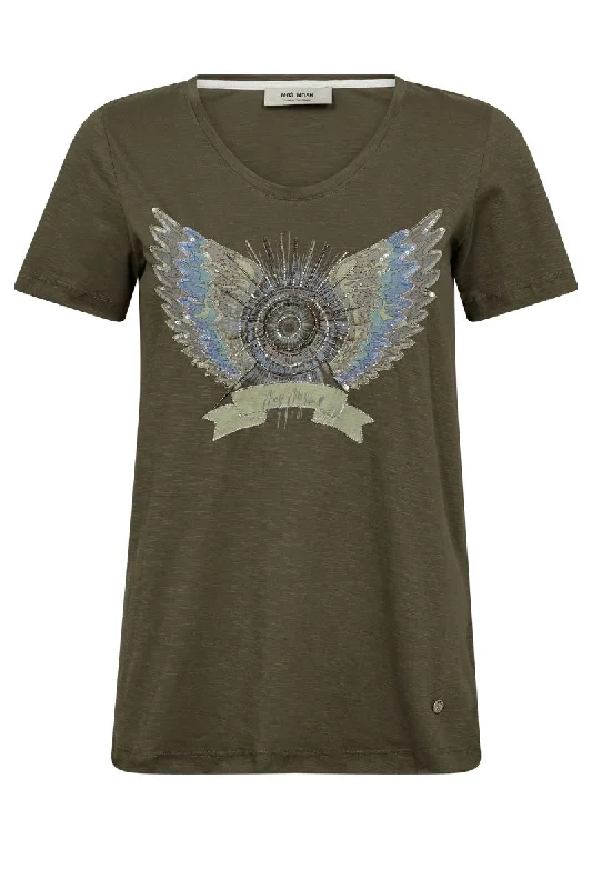  Polished Women's SatinGethi Deco Tee  | Sea Turtle | T-shirt fra Mos Mosh