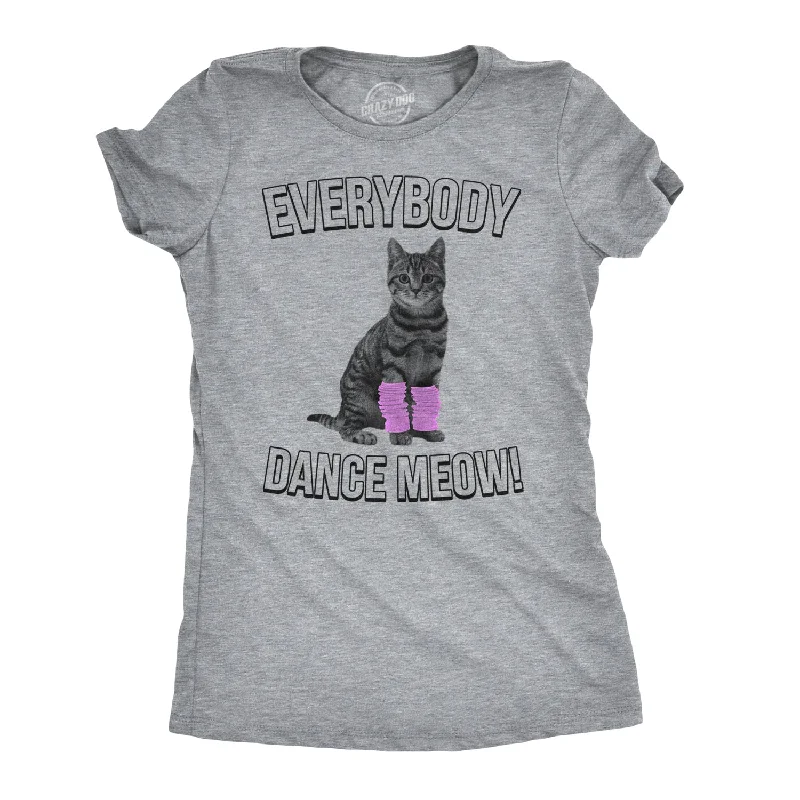  Elegant Women's Everybody Dance Meow Women's T Shirt