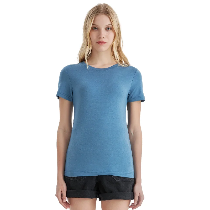  DiscoWomen's Merino 170g Classic Short Sleeve T-Shirt Lake Blue