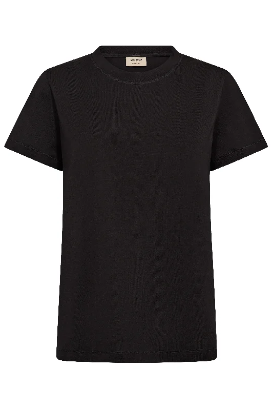  Relaxed Women's Dala O-SS Basic Tee | Black | T-shirt fra Mos Mosh