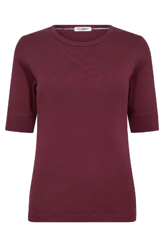  GymGranny SS Tee 33016 | Burgundy | T-Shirt fra Co'couture