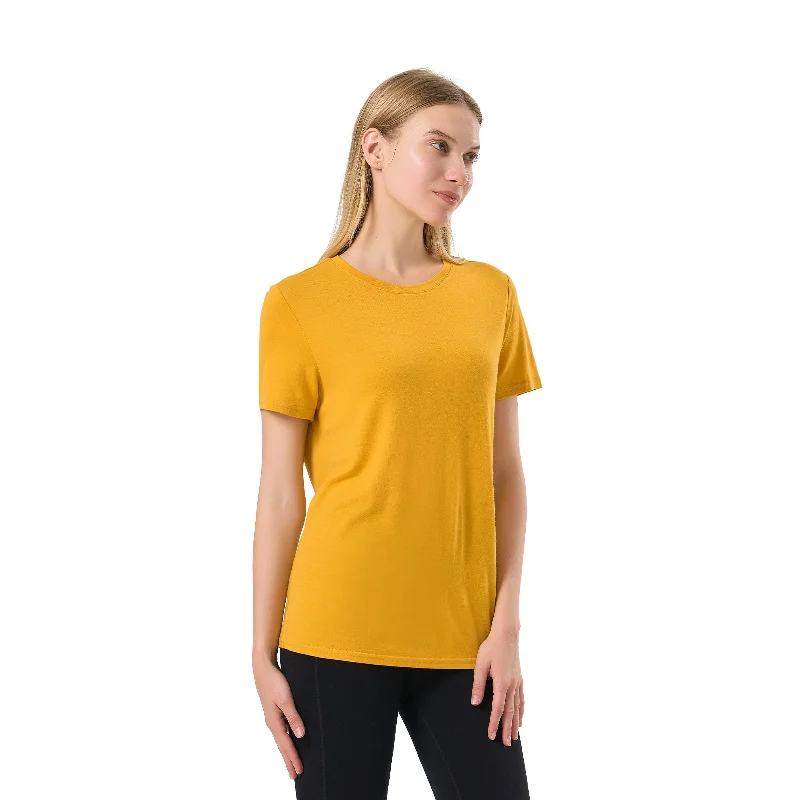  Dapper Women's 1920SWomen's Merino 200g Short Sleeve T-Shirt Gold