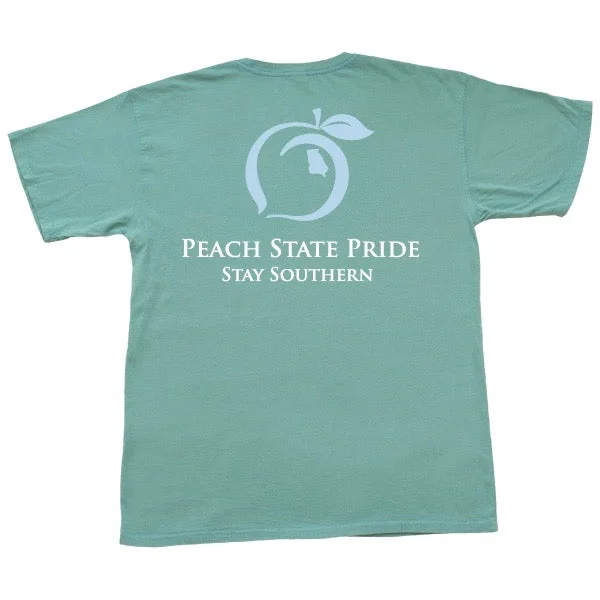  Laid - back Women's StylePeach State Pride Classic Stay Southern Seafoam T Shirt