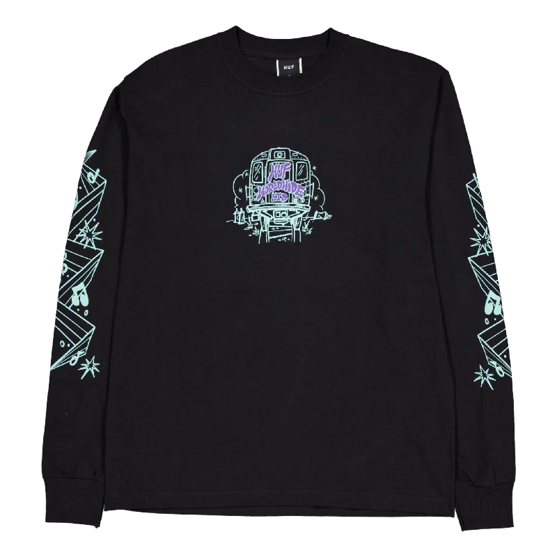  Tough Women's Military - inspiredBenchin' L/s Tee Black