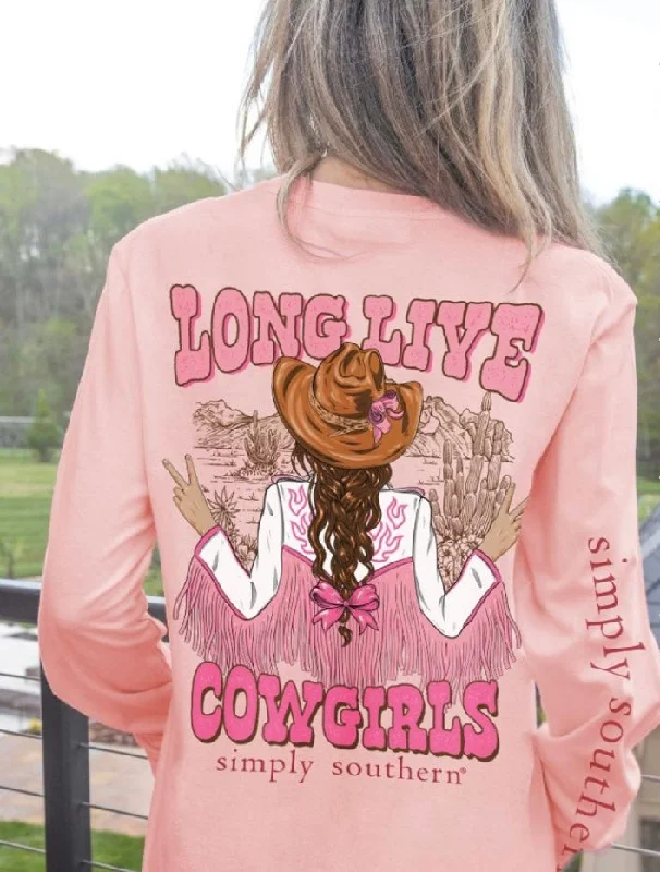  Athletic Women's Simply Southern Cowgirl Long Sleeve