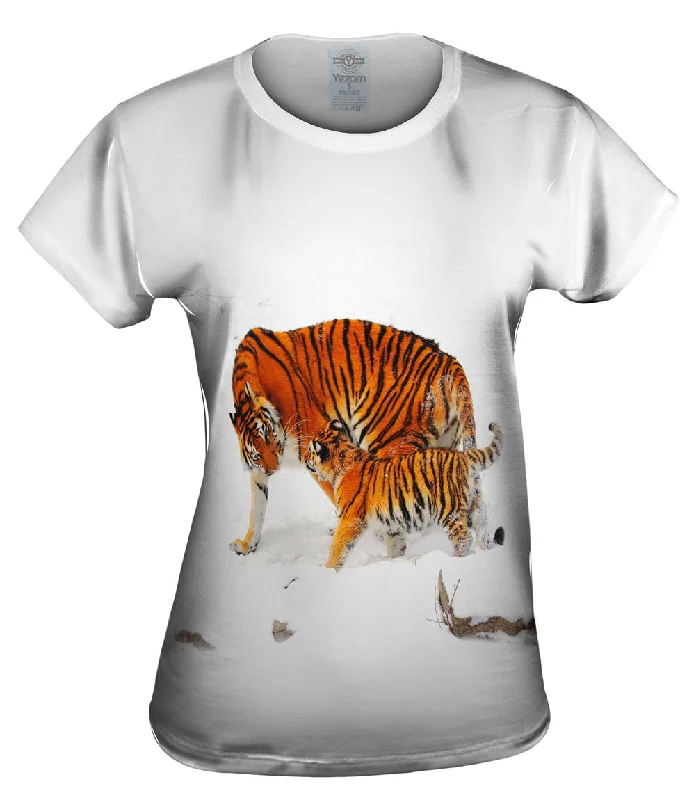  Refined Women's VelvetAmur Tiger Mother Snow Play