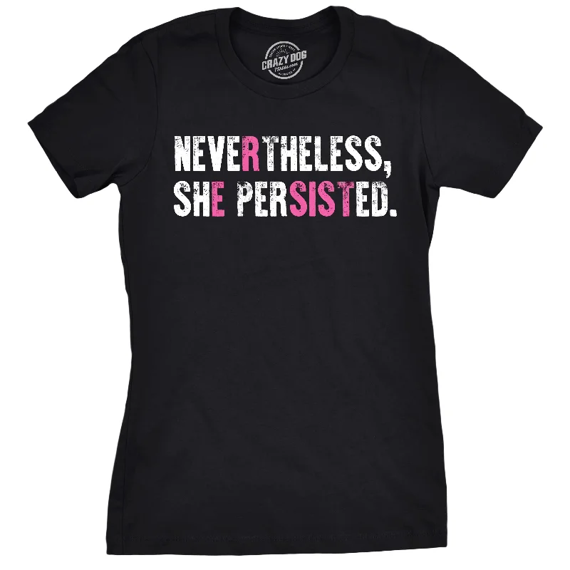  Sharp Women's ItalianResist Nevertheless She Persisted (Multicolor) Women's T Shirt