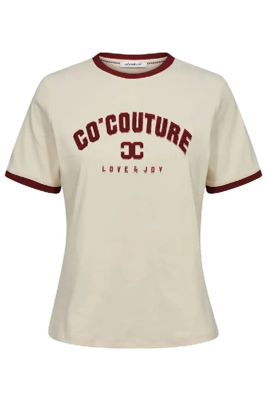  Dapper Women's Bow - adornedEdgeCC Tee | Burgundy | T-Shirt fra Co'Couture