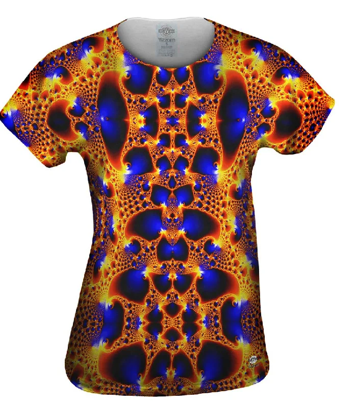  Preppy Women's CollegeGolden Navy Fractal