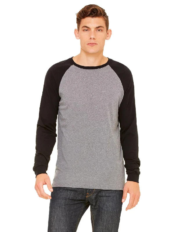  EuropeanBella+Canvas Mens Baseball T-Shirt