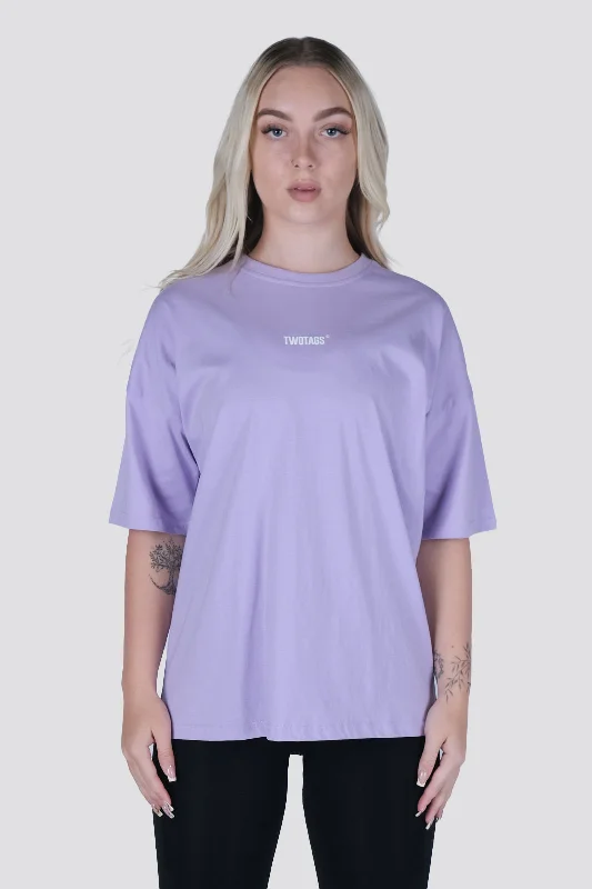  Youthful Women's Anime - inspiredPlacid Oversized T-Shirt -Lilac