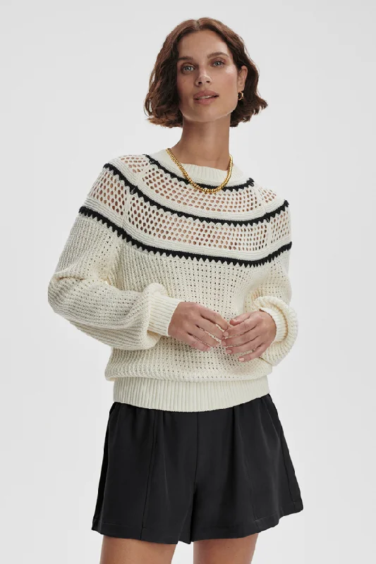  Artistic Women's Avant - Padbury Pointelle Knit Sweater