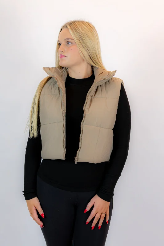  WomenShelby Puffer Vest | Birch Walnut