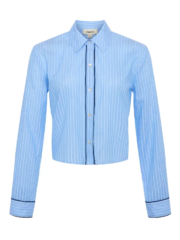  Sophisticated Women's TailoredL'AGENCE COSETTE BUTTON-DOWN SHIRT