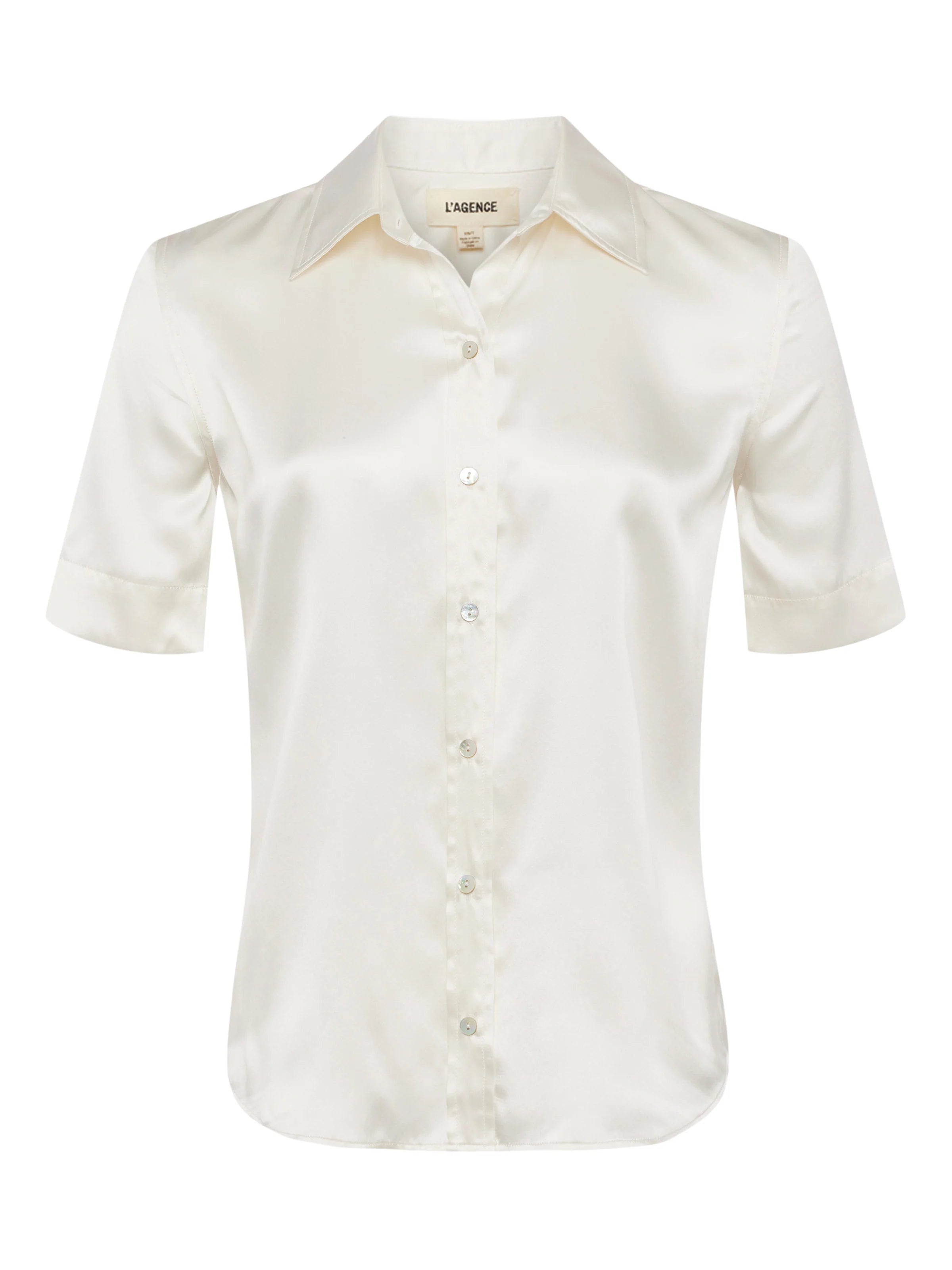  Edgy Women's PunkL'AGENCE ELLAH SHORT SLEEVE BLOUSE