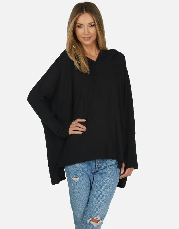  Modern Women's Dash Oversized Hoodie Black