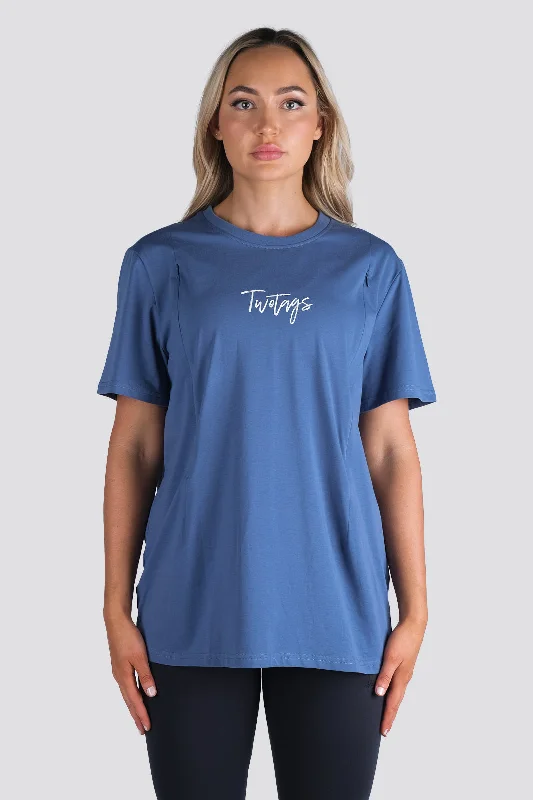  Dynamic Women's High - energyEssential Feeding T-Shirt - Stone Blue