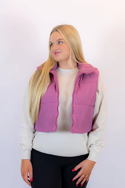  BusinessShelby Puffer Vest | Mauve