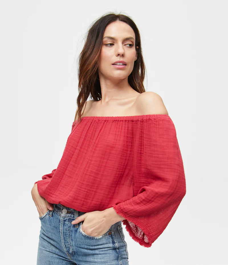  FrenchIsabel Convertible Gauze Top