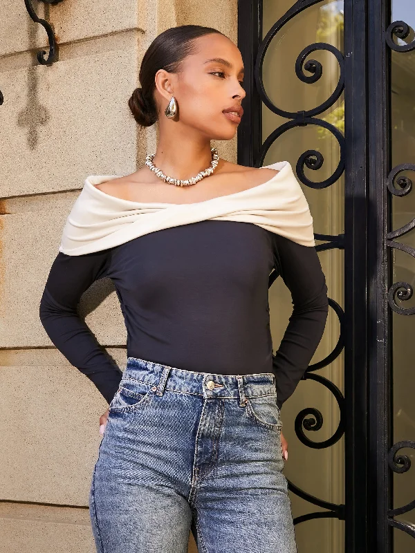  Trendy Women's Jillian Off-The-Shoulder Top