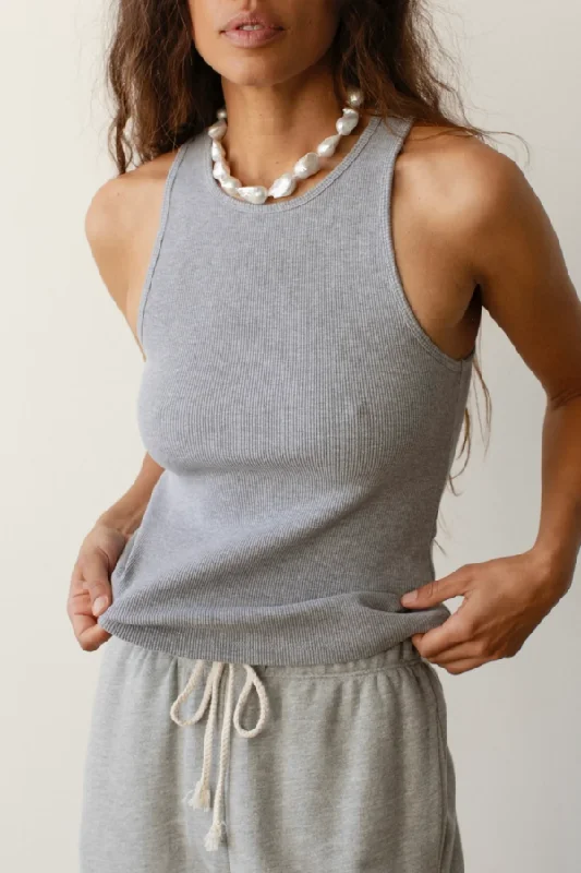  Artistic Women's Avant - Rib Tank- Heather Grey