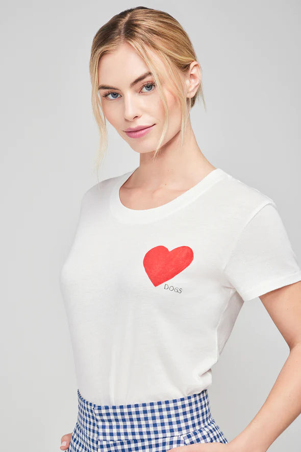  Elegant Women's I Love Dogs Crop Tee