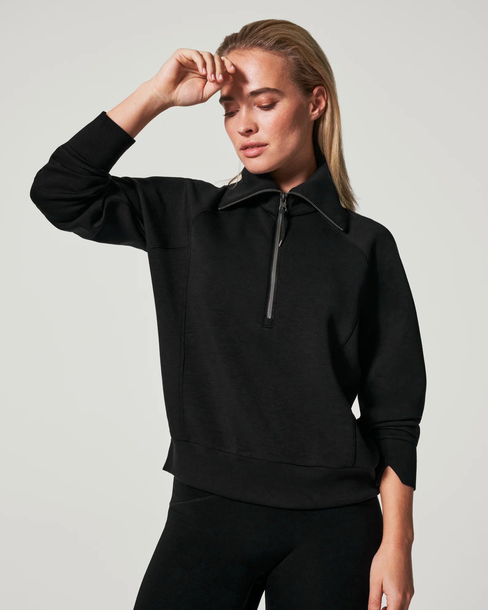  Edgy Women's PunkSpanx Airessentials Half Zip | Black