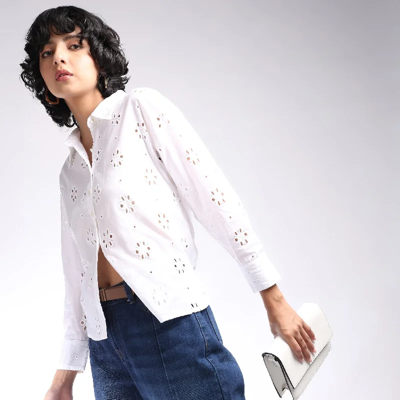  Contemporary Regular Fit Lace Shirt