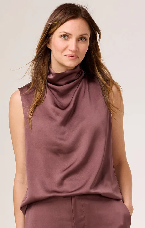  CountryLUXE SATIN DRAPE TANK