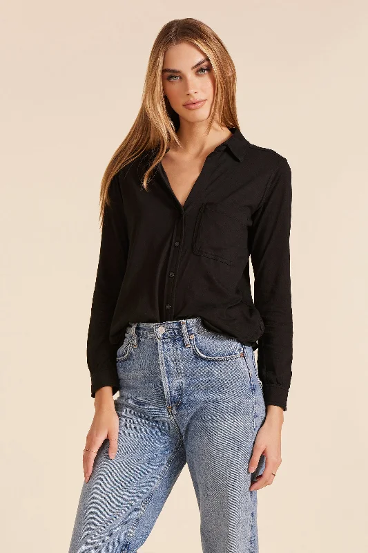  Refined Women's BUTTON FRONT COLLARED TEE