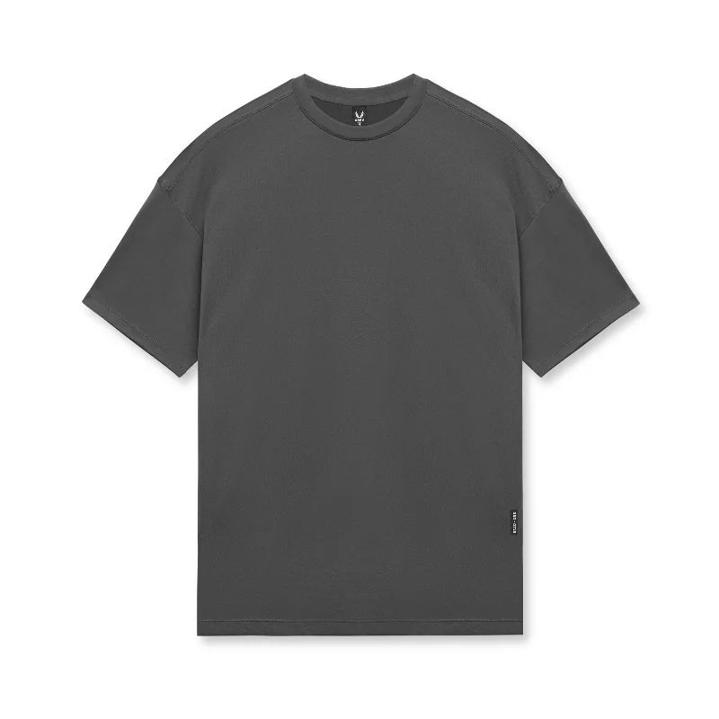 0715. Core Mesh Oversized Tee - Space Grey