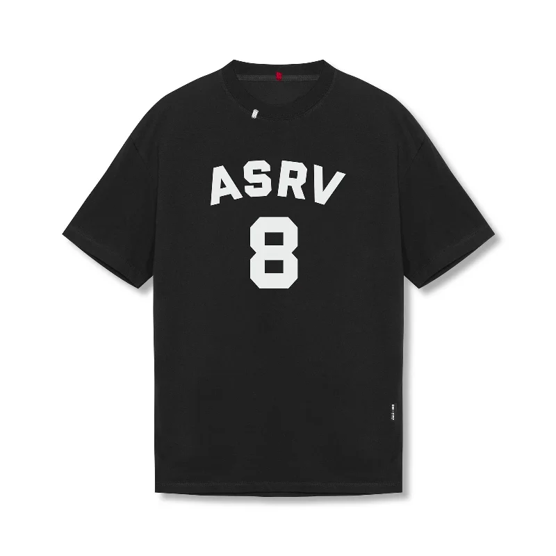 0797. Tech Essential™ Relaxed Tee - Black "ASRV 8"