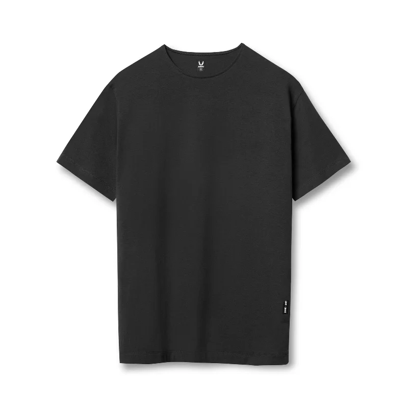 0846. CottonPlus™ Standard Mesh Back Tee - Black