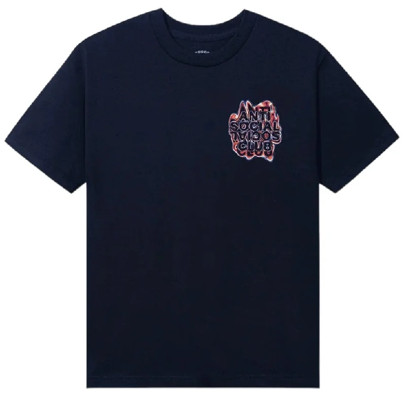 Anti Social Social Club Oil Slick Tee (Navy)