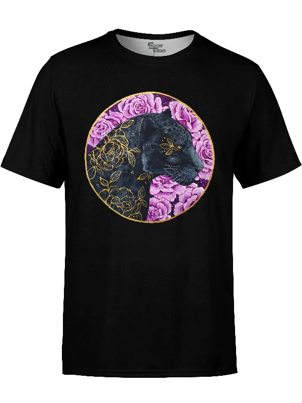 Floral Panther Unisex Crew