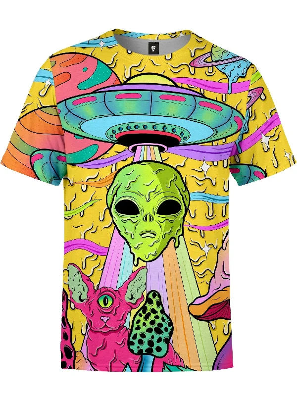 Neon Alien Drip Invasion (Yellow) Unisex Crew