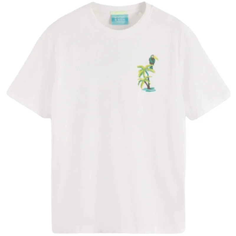 Scotch & Soda Front Back Artwork Tee (White) 175641