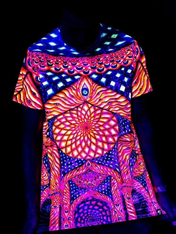 Neon Temple Of Light Unisex Crew