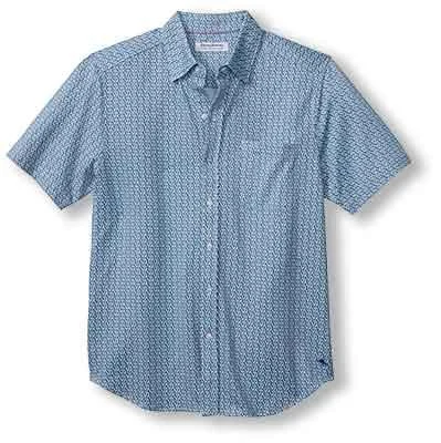 Tommy Bahama San Lucio Plaza Geo Camp Shirt - Island Navy