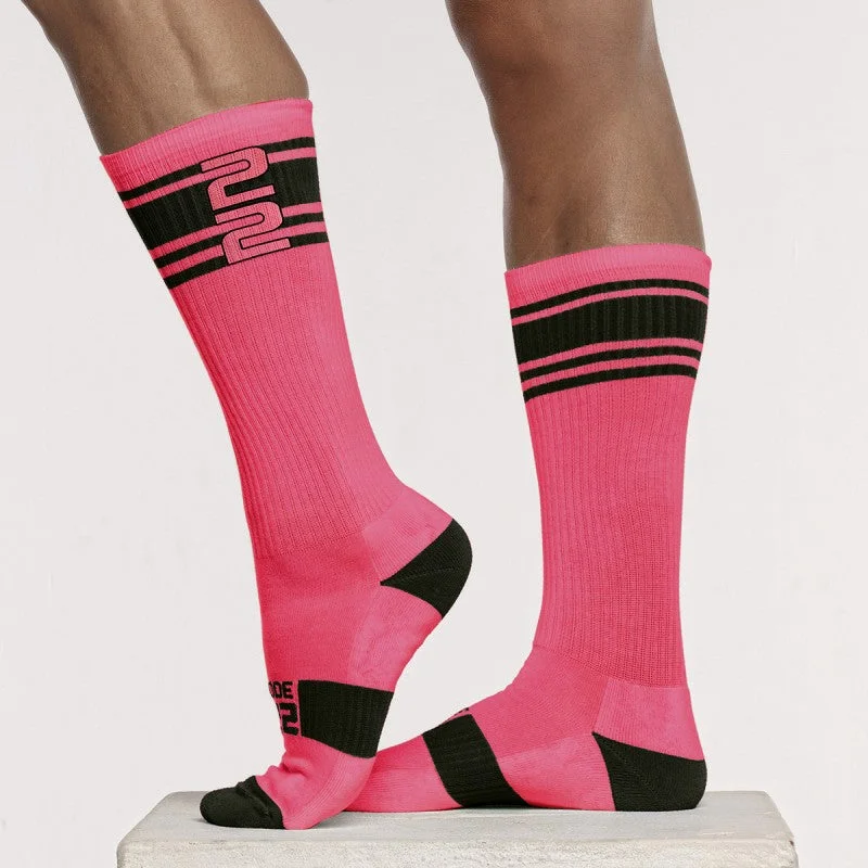 Code 22 Active socks 8008 neon pink