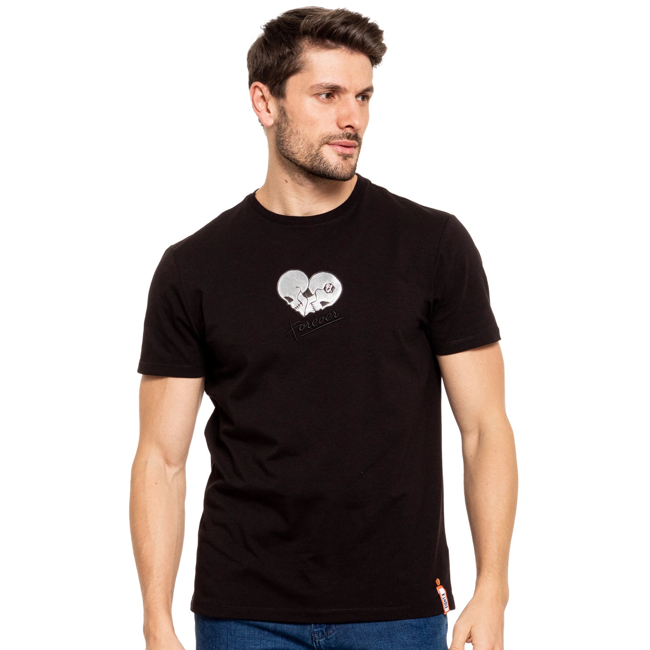 Eight X Immortal textured graphic t-shirt black