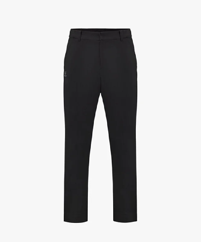 FAIRLIAR Men's Tapered Fit Band Pants - Black