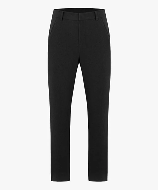 FAIRLIAR Men's Tapered Fit Pants - Black