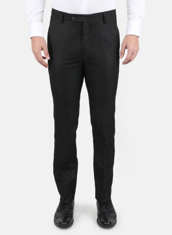 Men Black Slim Fit Trouser