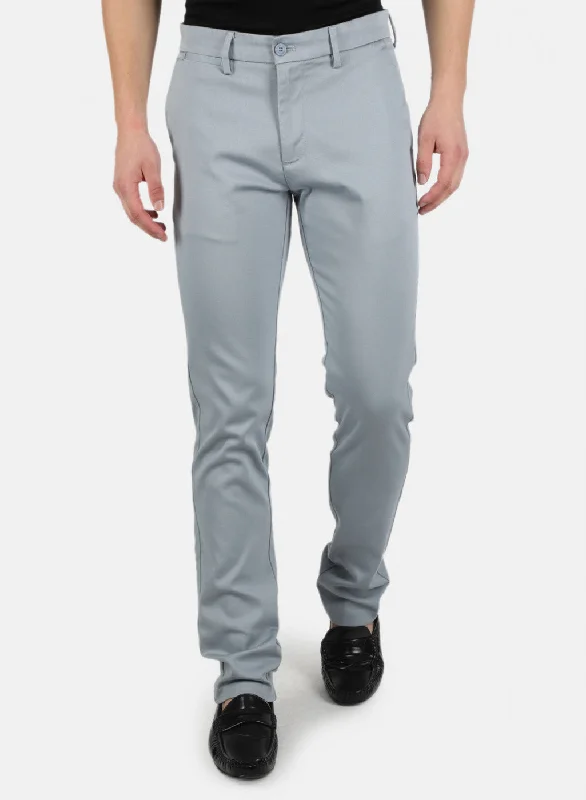 Men Blue Smart Fit Trouser