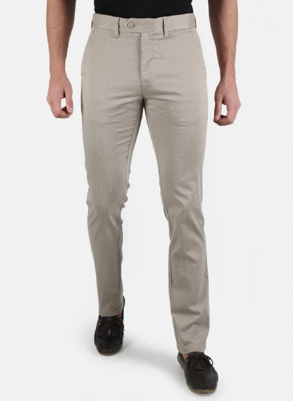 Men Grey Smart Fit Trouser