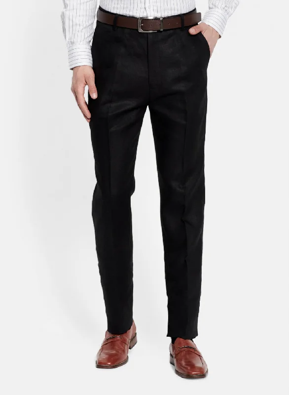 Mens Black Smart Fit Trouser