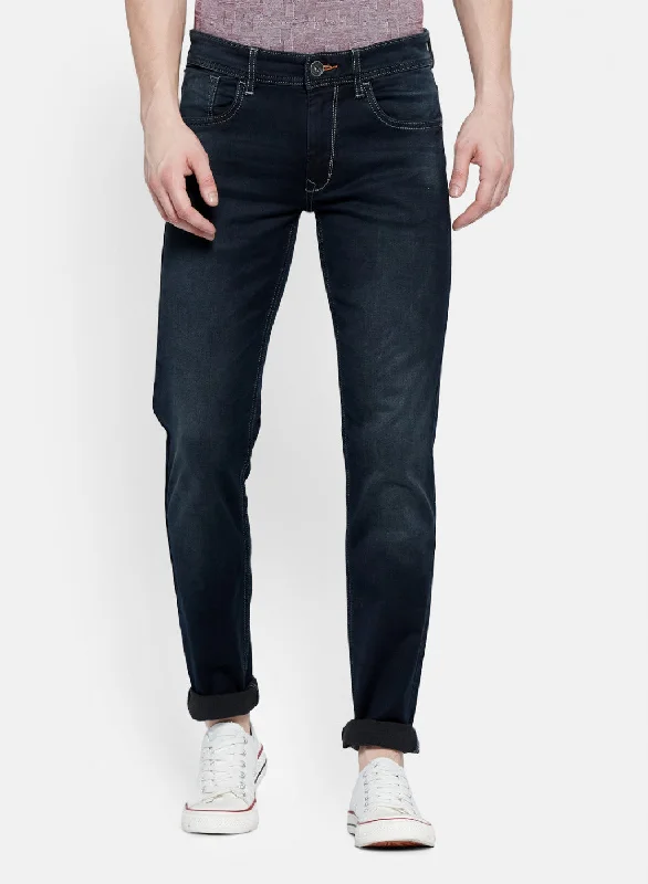 Mens Blue Skinny Fit Trouser