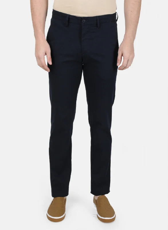 Mens Blue Slim Trouser