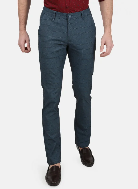 Mens Blue Smart Trouser